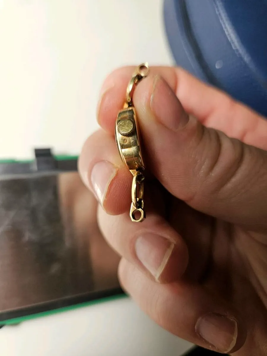 14k gold non working watch - Image 4