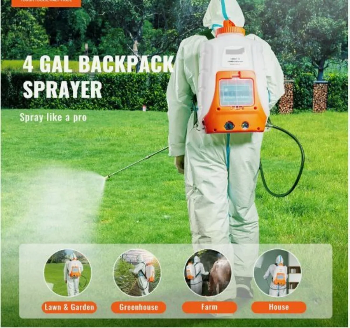 Battery Powered Backpack Sprayer 4 Gal - Image 3