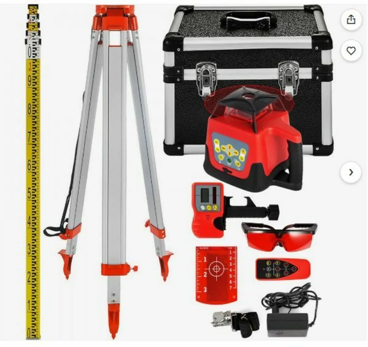 Red Rotary Laser Level Self Leveling Measuring - Image 1