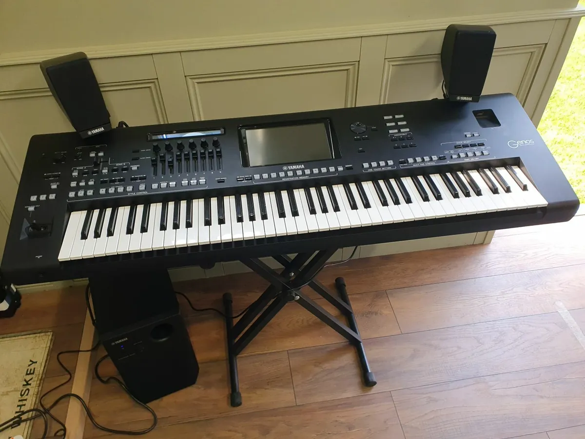 Yamaha Genos 1 and GNS MS01 speakers - Image 1