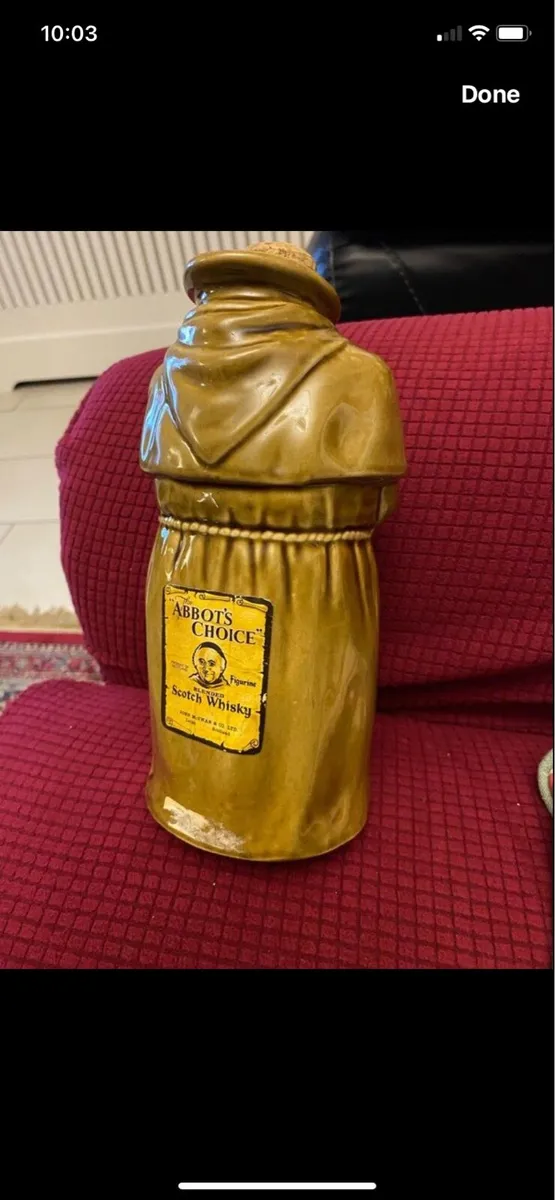 Rare Abbot’s Choice Ceramic Decanter - Image 2