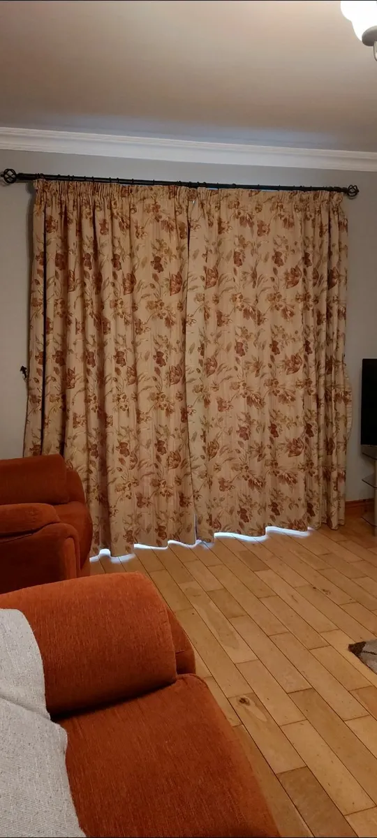 Curtains  & rug - Image 1