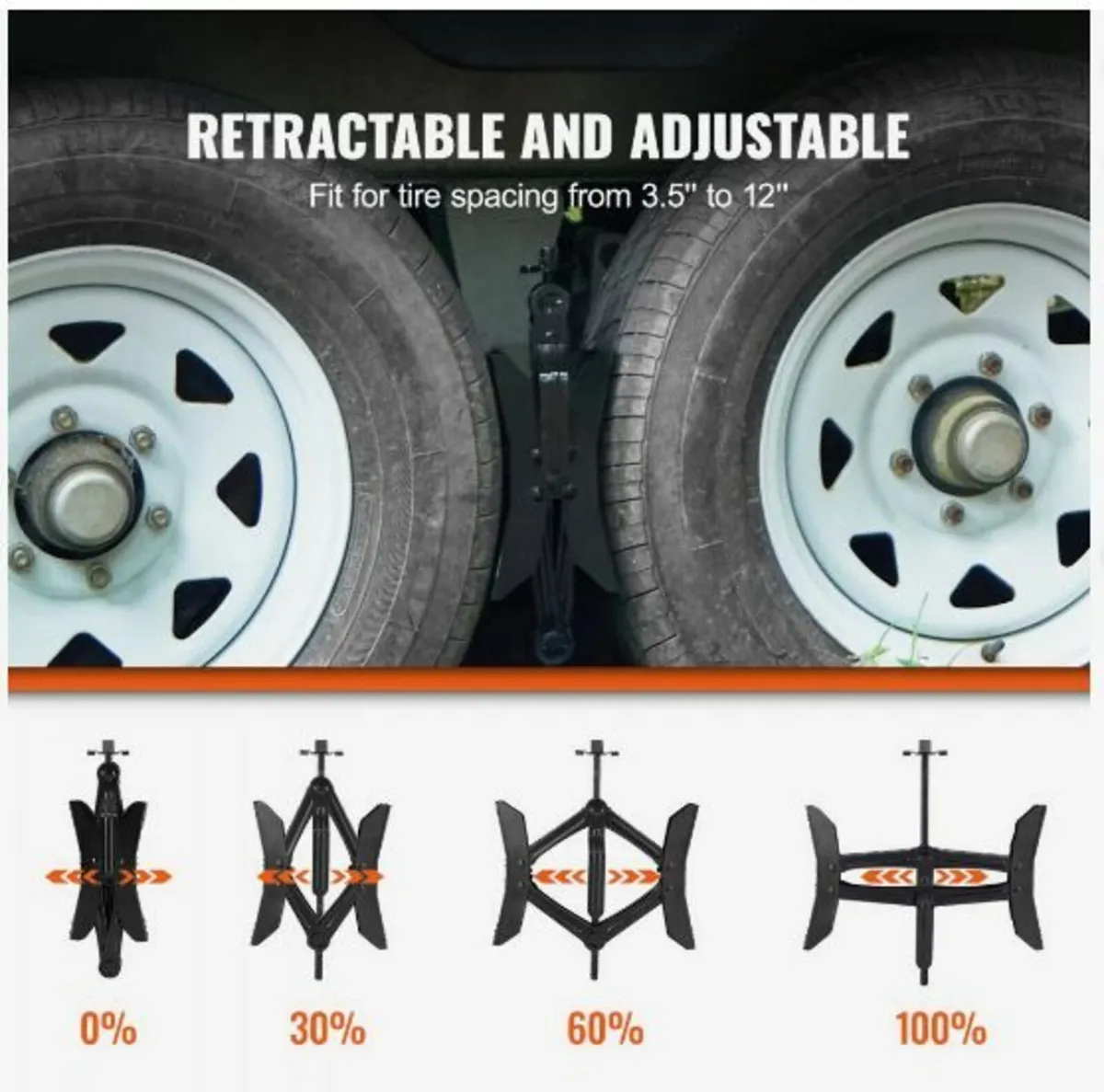 Wheel Chock Stabilizer 2 Sets for RV Travel - Image 2