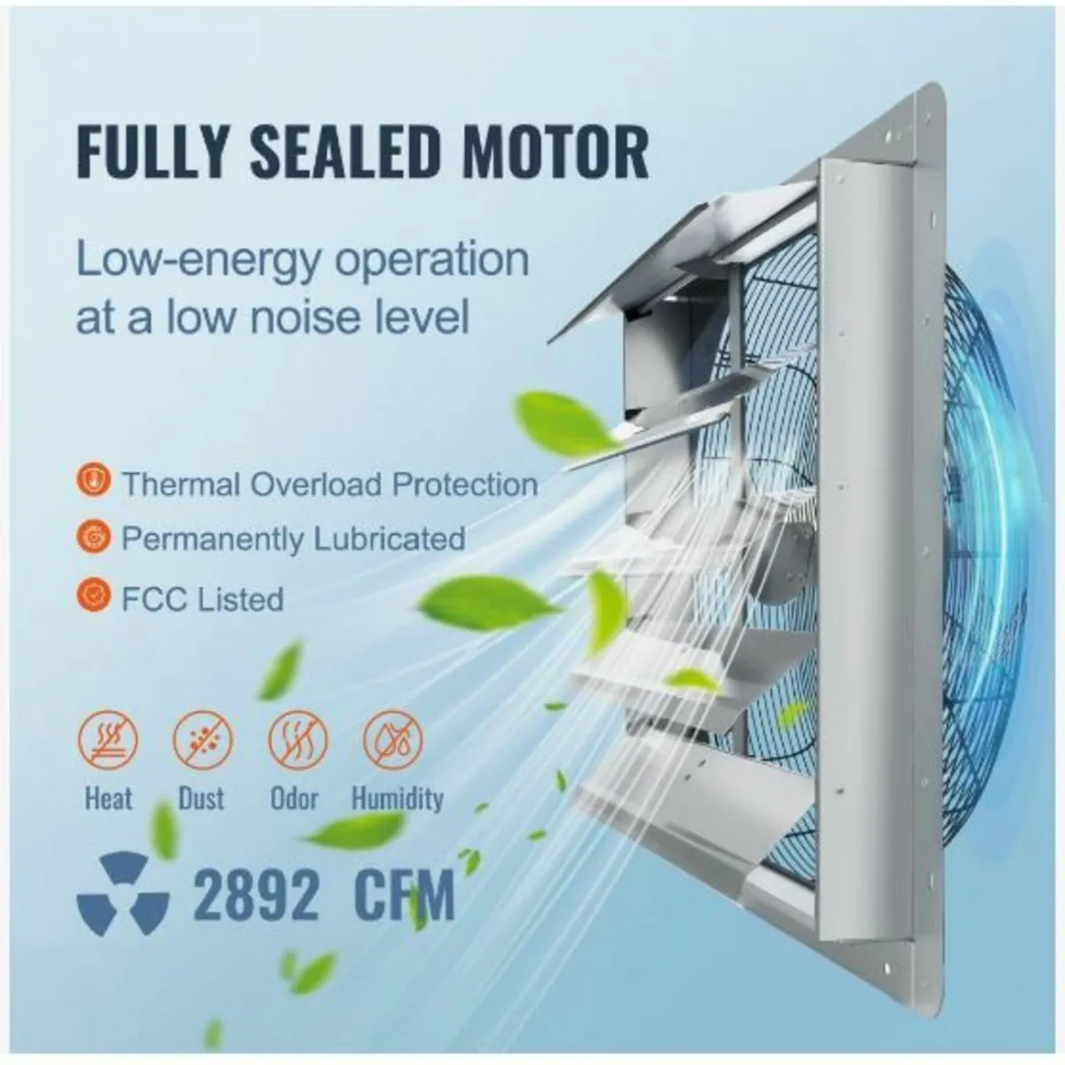Shutter Exhaust Fan Shop Exhaust Fan 610 mm - Image 3