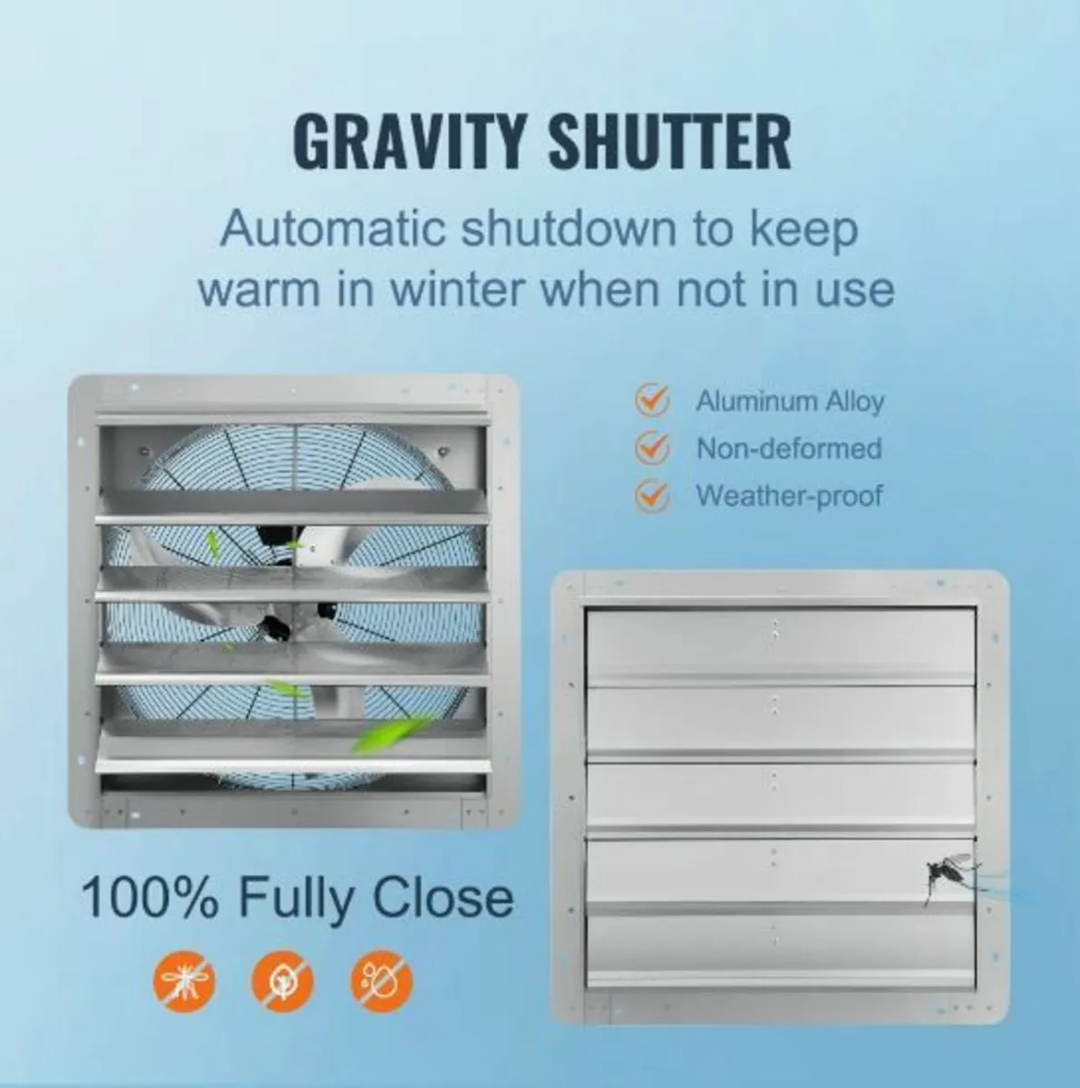 Shutter Exhaust Fan Shop Exhaust Fan 610 mm - Image 4