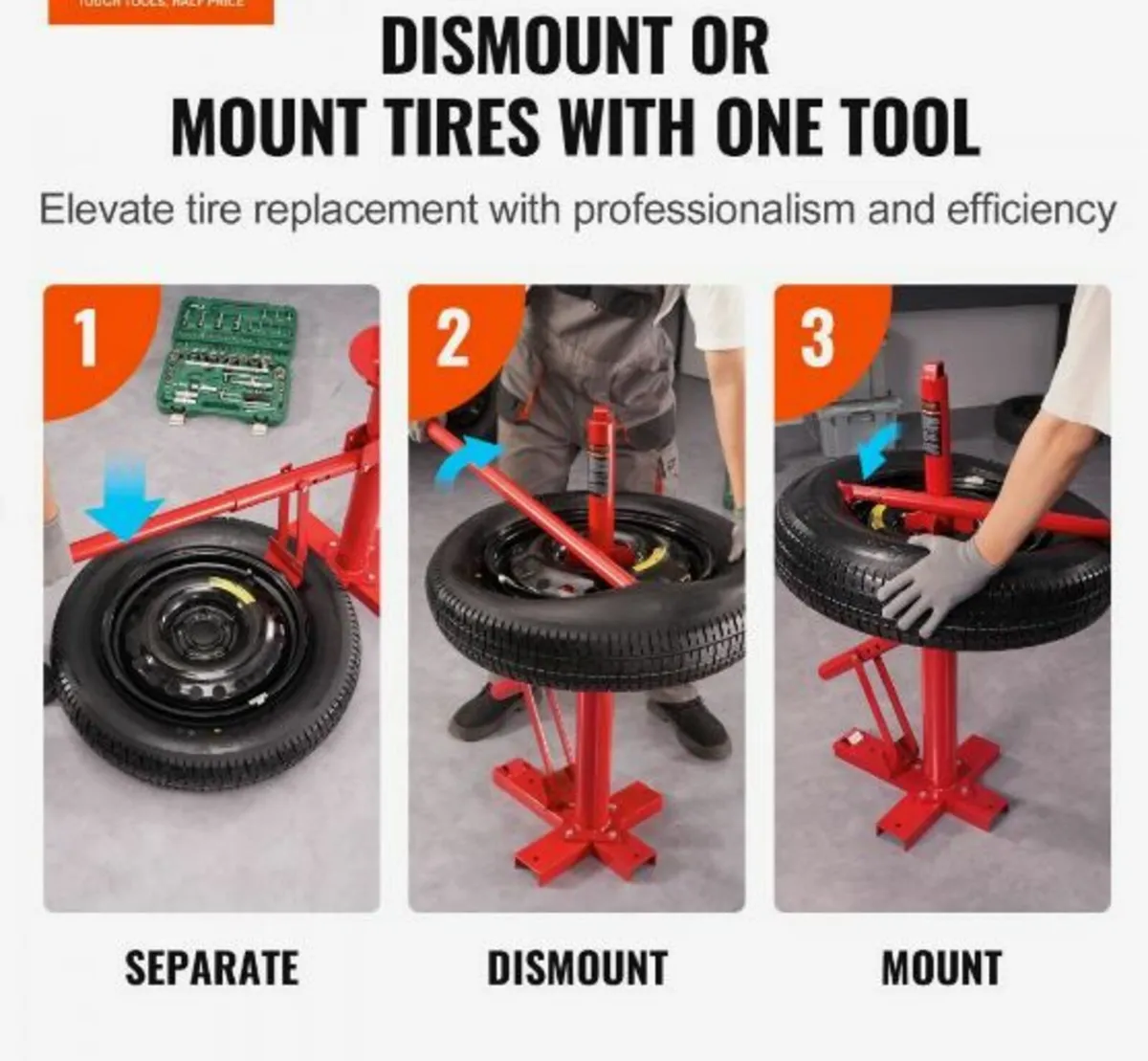 Portable Manual Tire Changer Bead Breaker Tool - Image 3