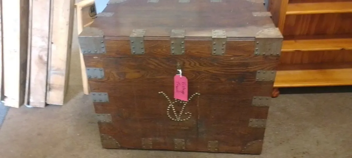 Vintage Decorative Natal Bound Trunk - Image 1