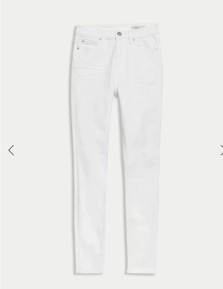 women's WHITE  IVY magic shaping skinny jeans. M&S brand new with tags - Image 3