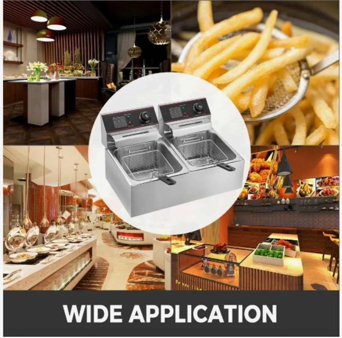 Commercial Deep Fryer 12L Electric Fryer 5000W - Image 3
