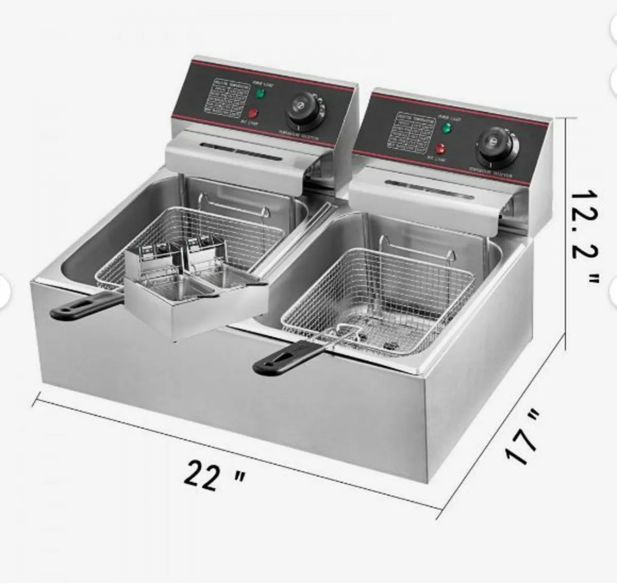 Commercial Deep Fryer 12L Electric Fryer 5000W - Image 4