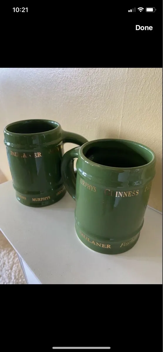Multi Brand Ceramic Tankards (2) - Image 1