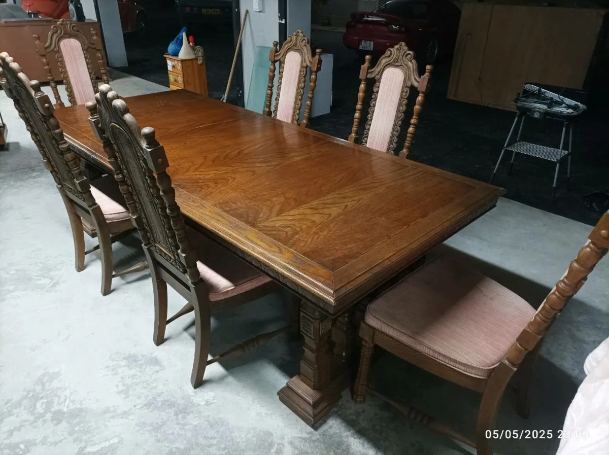 Gothic revival style dining set - Image 2