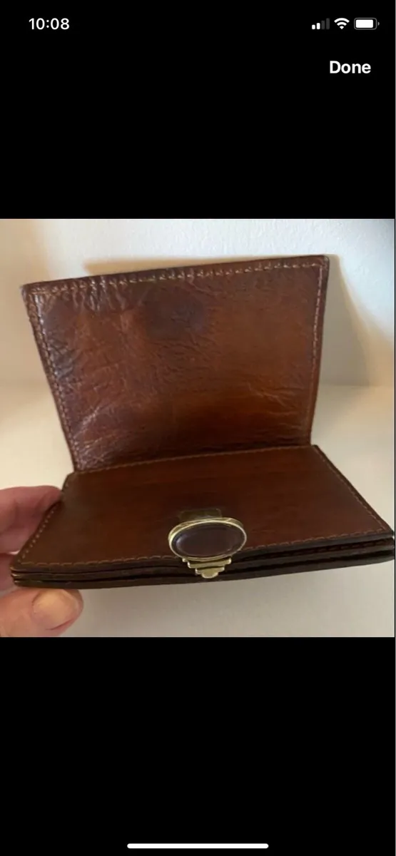Vintage ‘The Bridge’ Leather Wallet/ Purse - Image 2