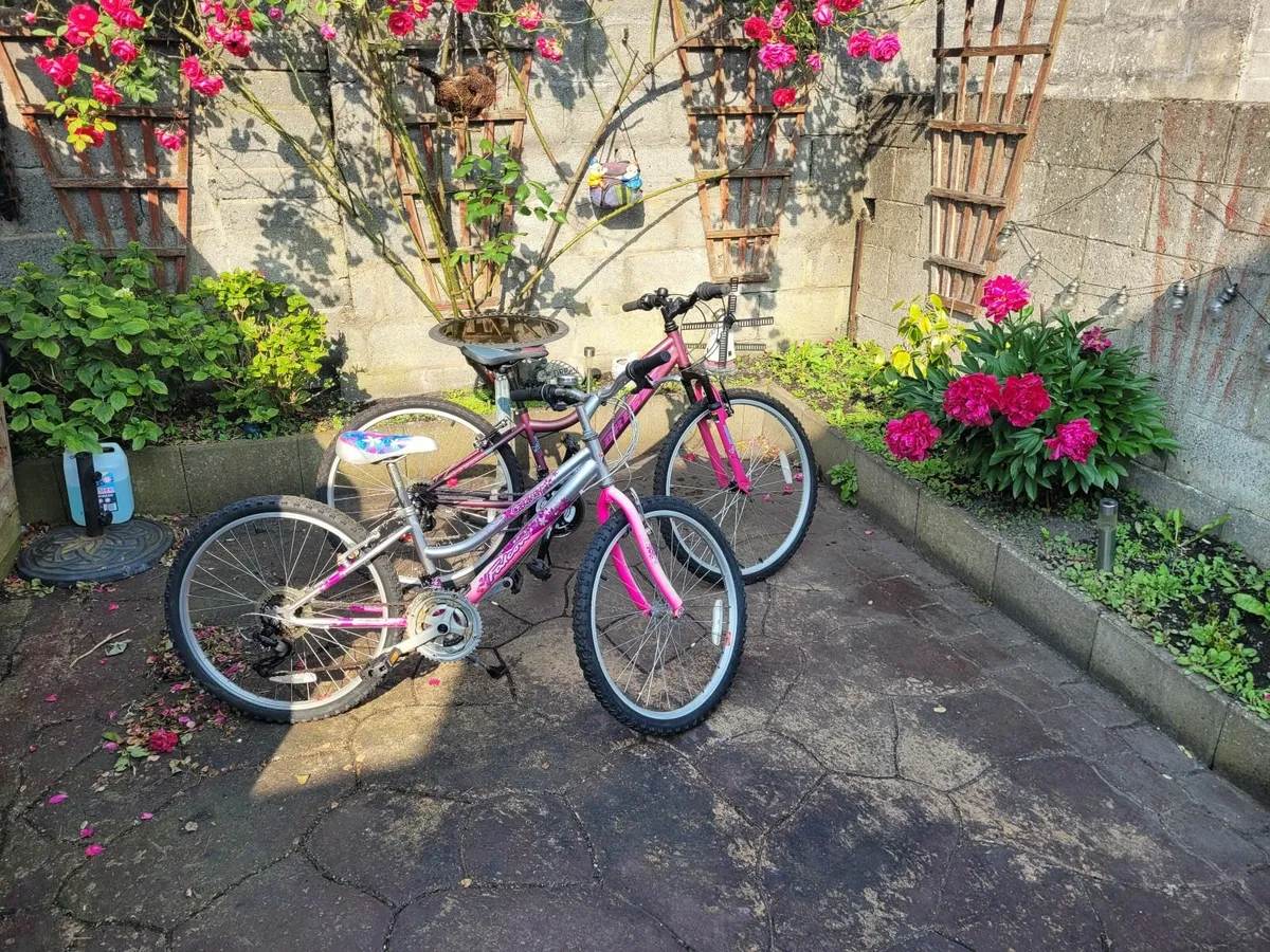 2 ladies mountain bikes.  1 new 26 inch. 1 used 24 - Image 1