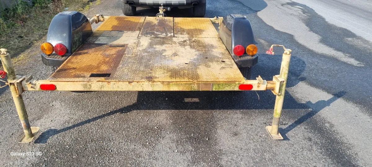 Ex mod 8x5 checker plate trailor - Image 4