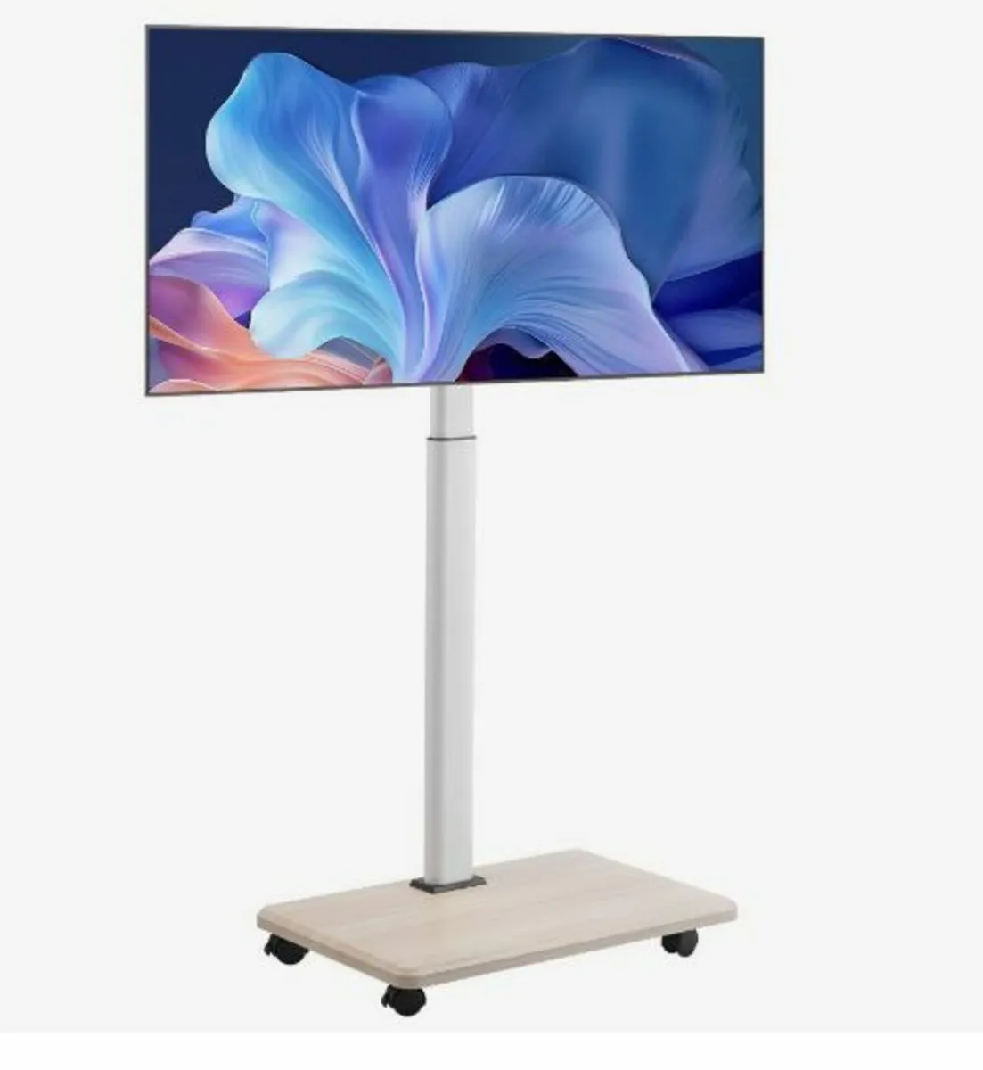 Rolling TV Stand Mobile TV Cart Holds - Image 1