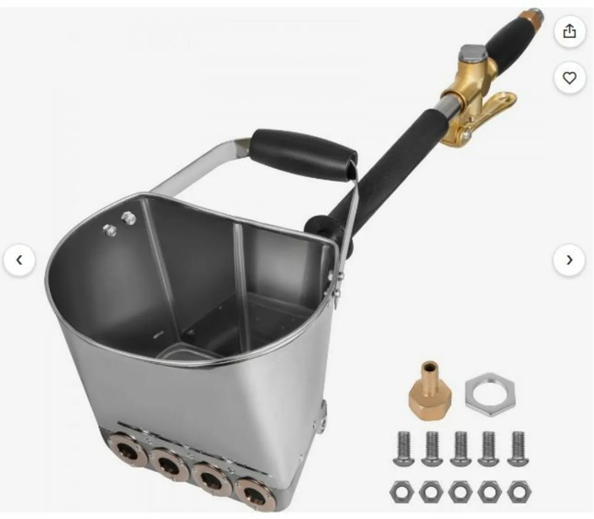 4 Jet Cement Mortar Spray Gun Stucco Sprayer - Image 1