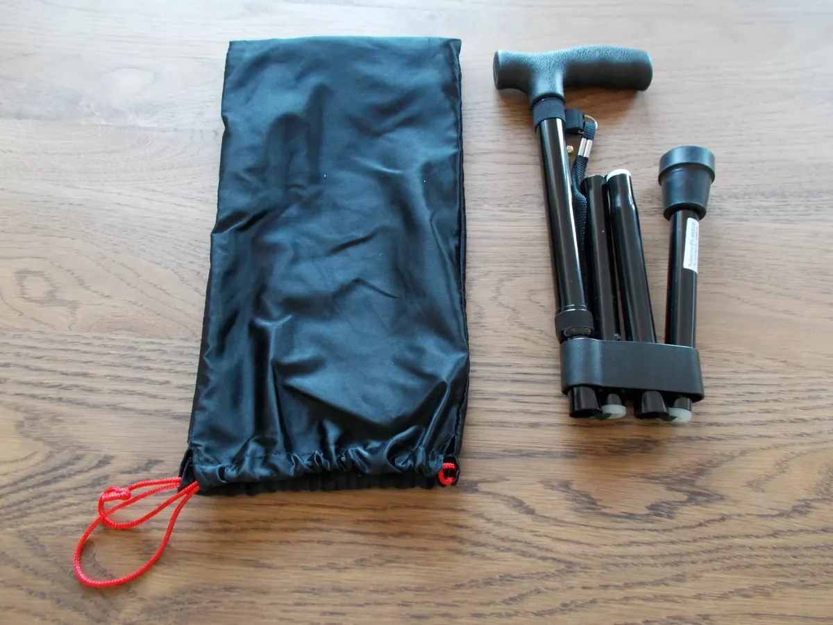 Folding Aluminium Walking Stick - Image 1