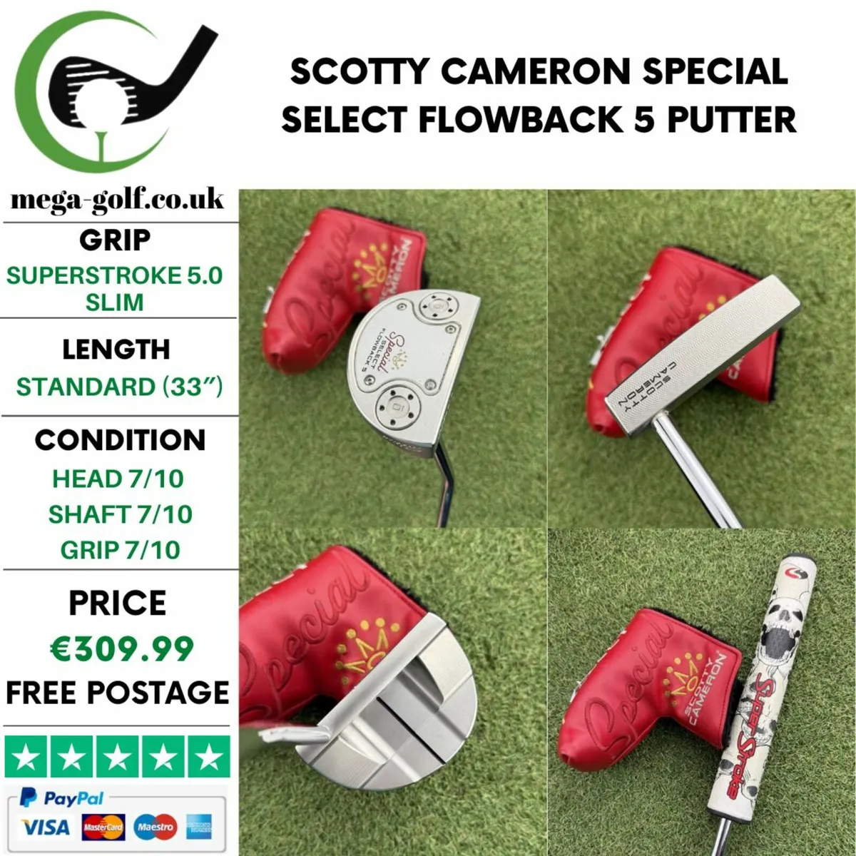 SCOTTY CAMERON SPECIAL SELECT FLOWBACK 5 PUTTER - Image 1
