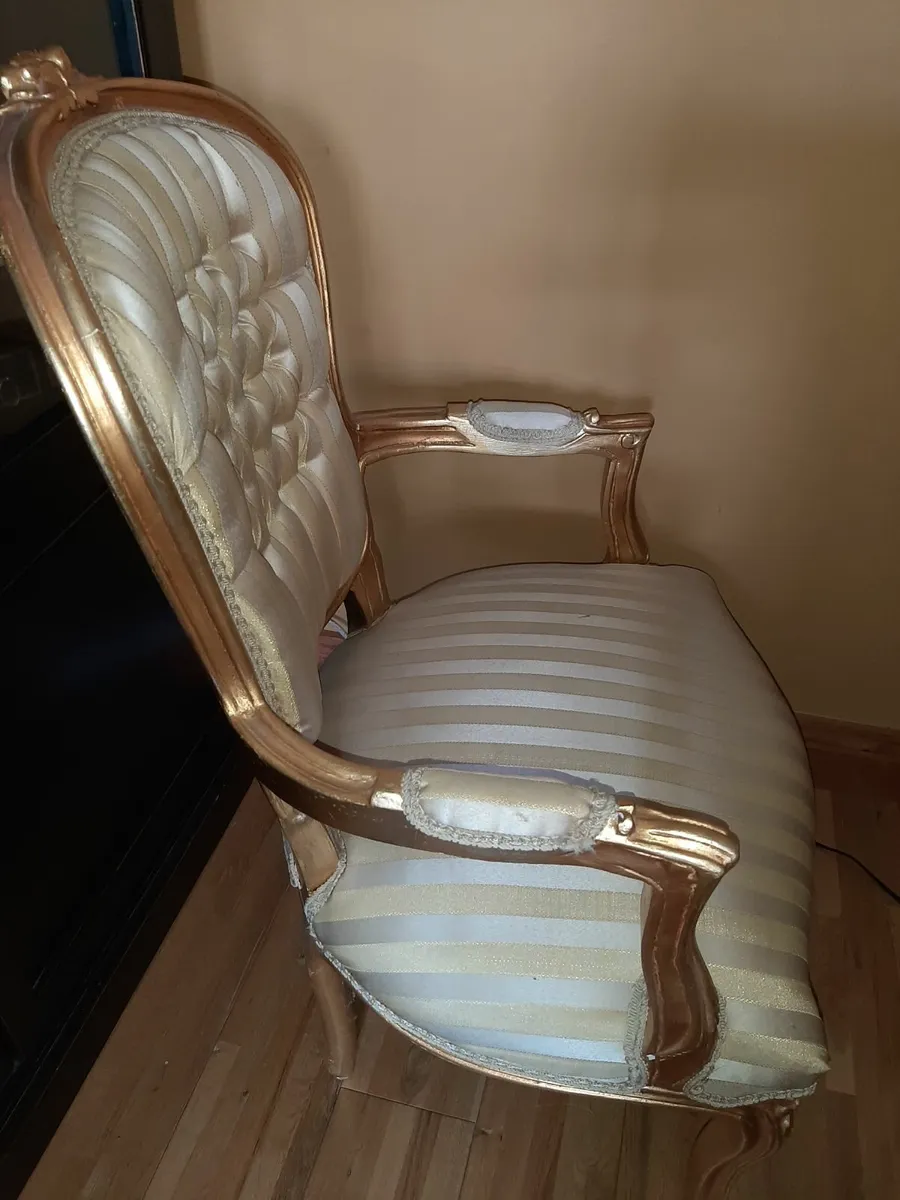 Pair of French occasional chairs - Image 3
