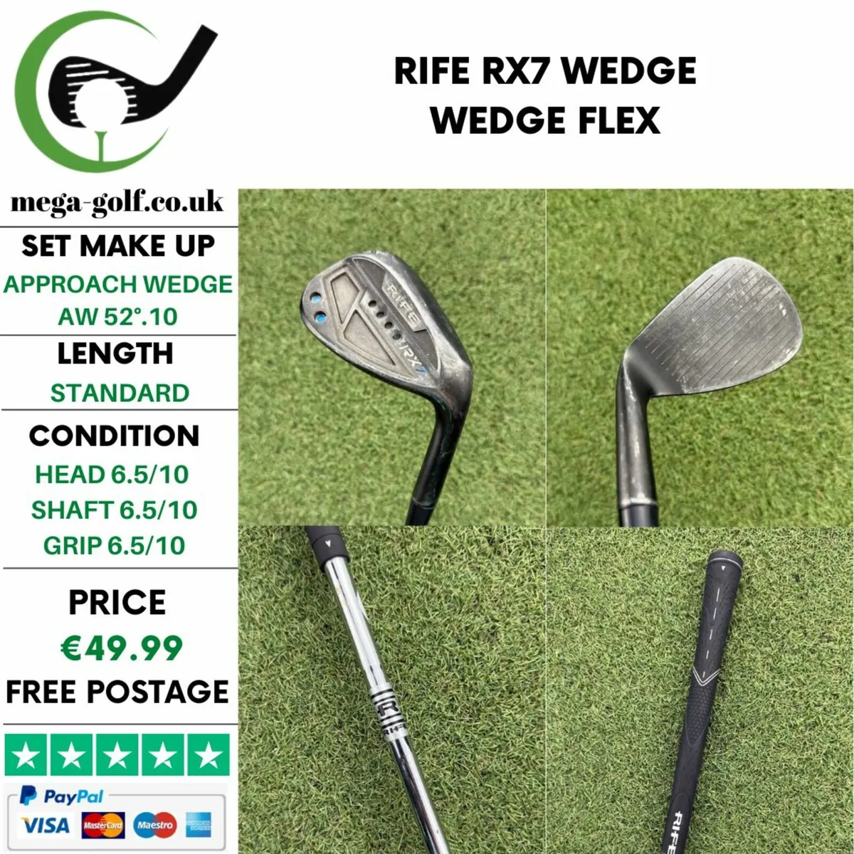 RIFE RX7 WEDGE AW 52°.10 / WEDGE FLEX - Image 1