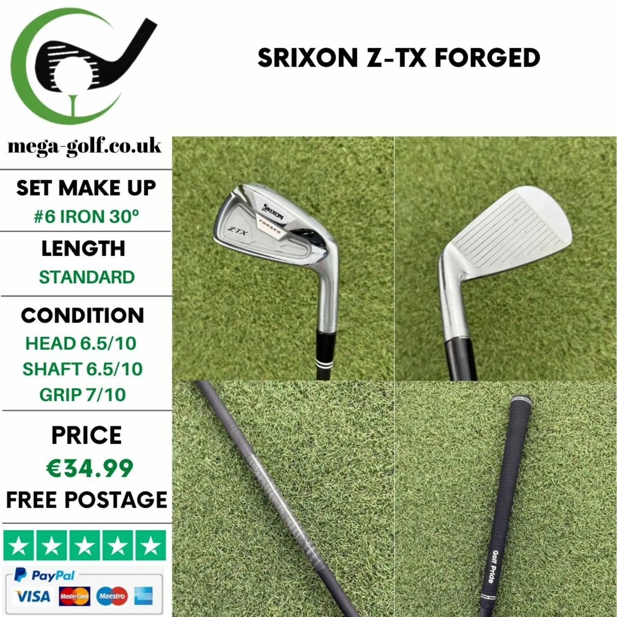 SRIXON Z-TX FORGED #6 IRON 30º - Image 1
