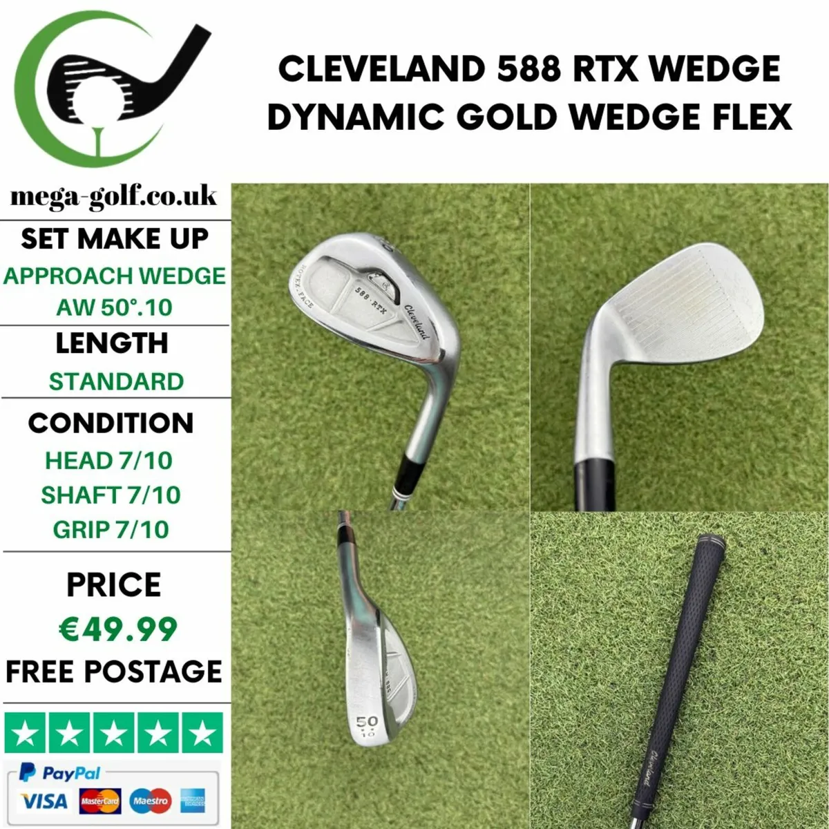 CLEVELAND 588 RTX WEDGE AW 50°.10 / WEDGE FLEX - Image 1