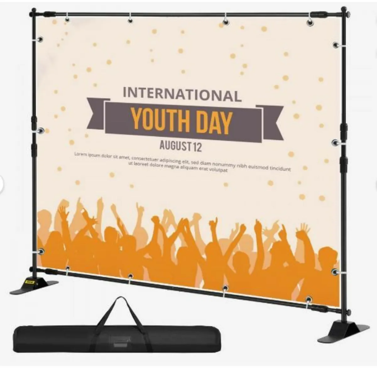 Step and Repeat 8'x8'- 10'x8' Backdrop Banner - Image 1