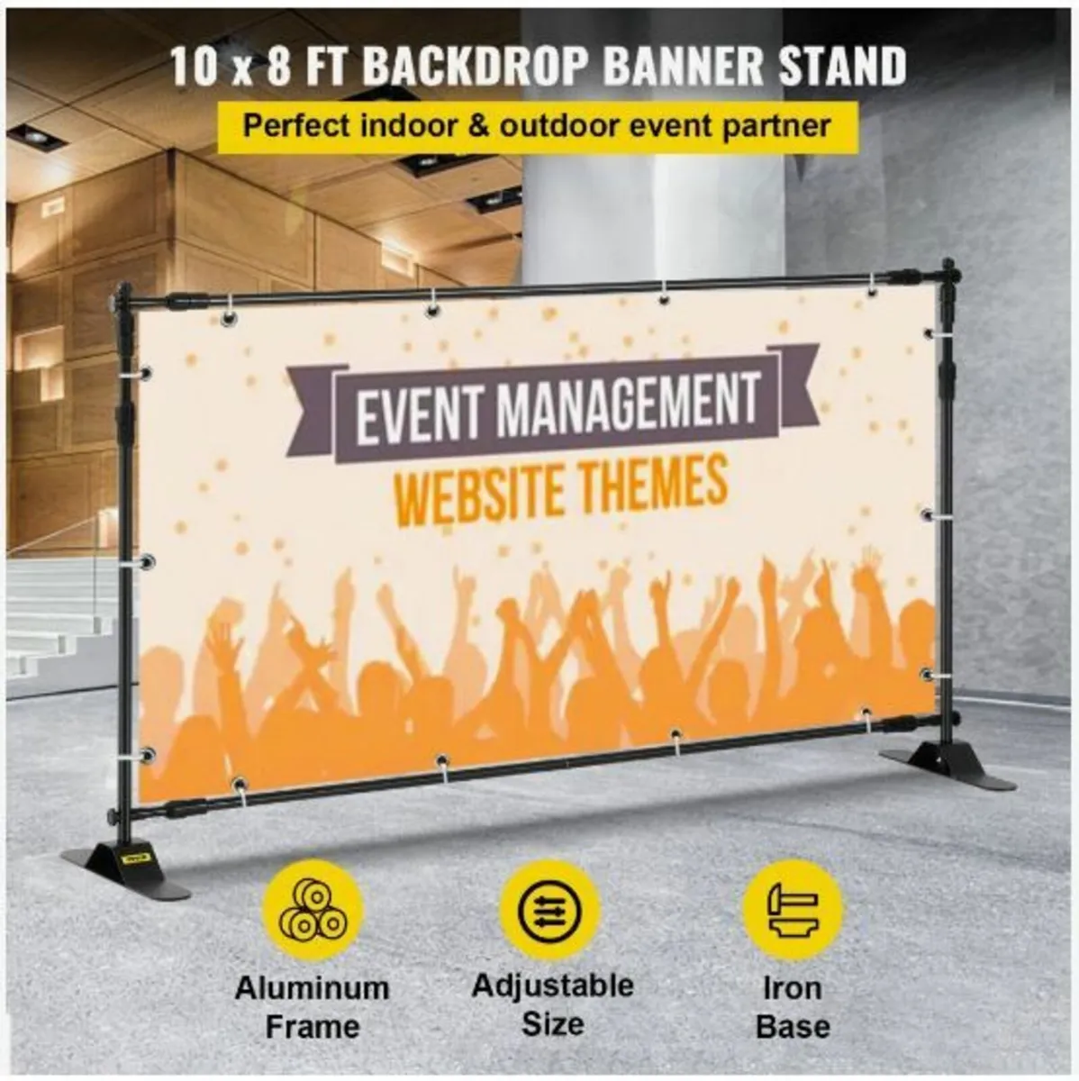 Step and Repeat 8'x8'- 10'x8' Backdrop Banner - Image 2