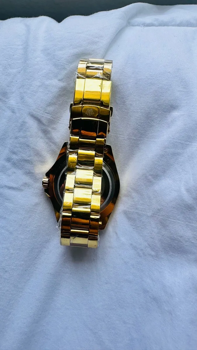 Mens watch gold - Image 2