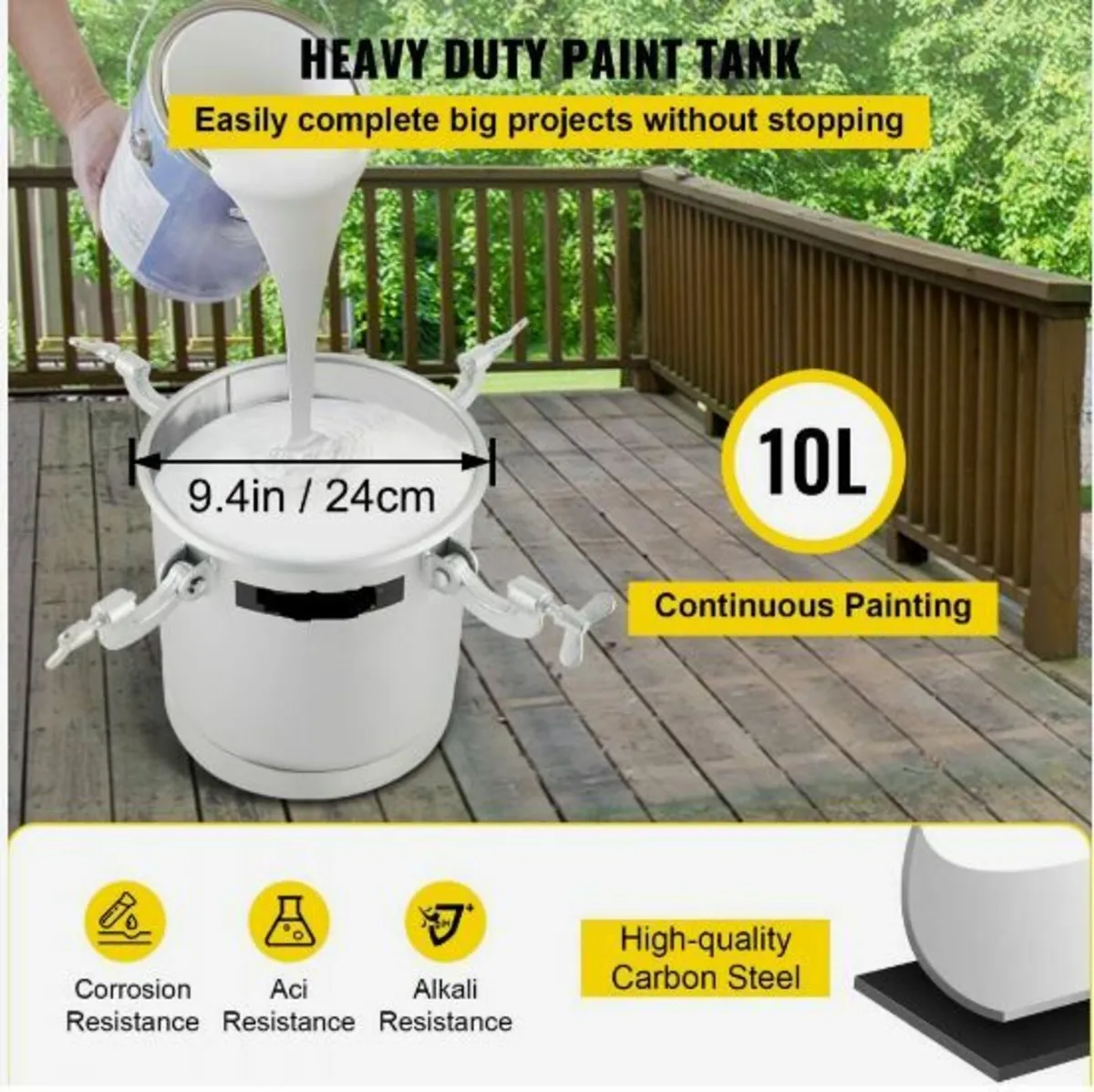 Commercial Paint Pressure Tank 2.5 Gallons - Image 3