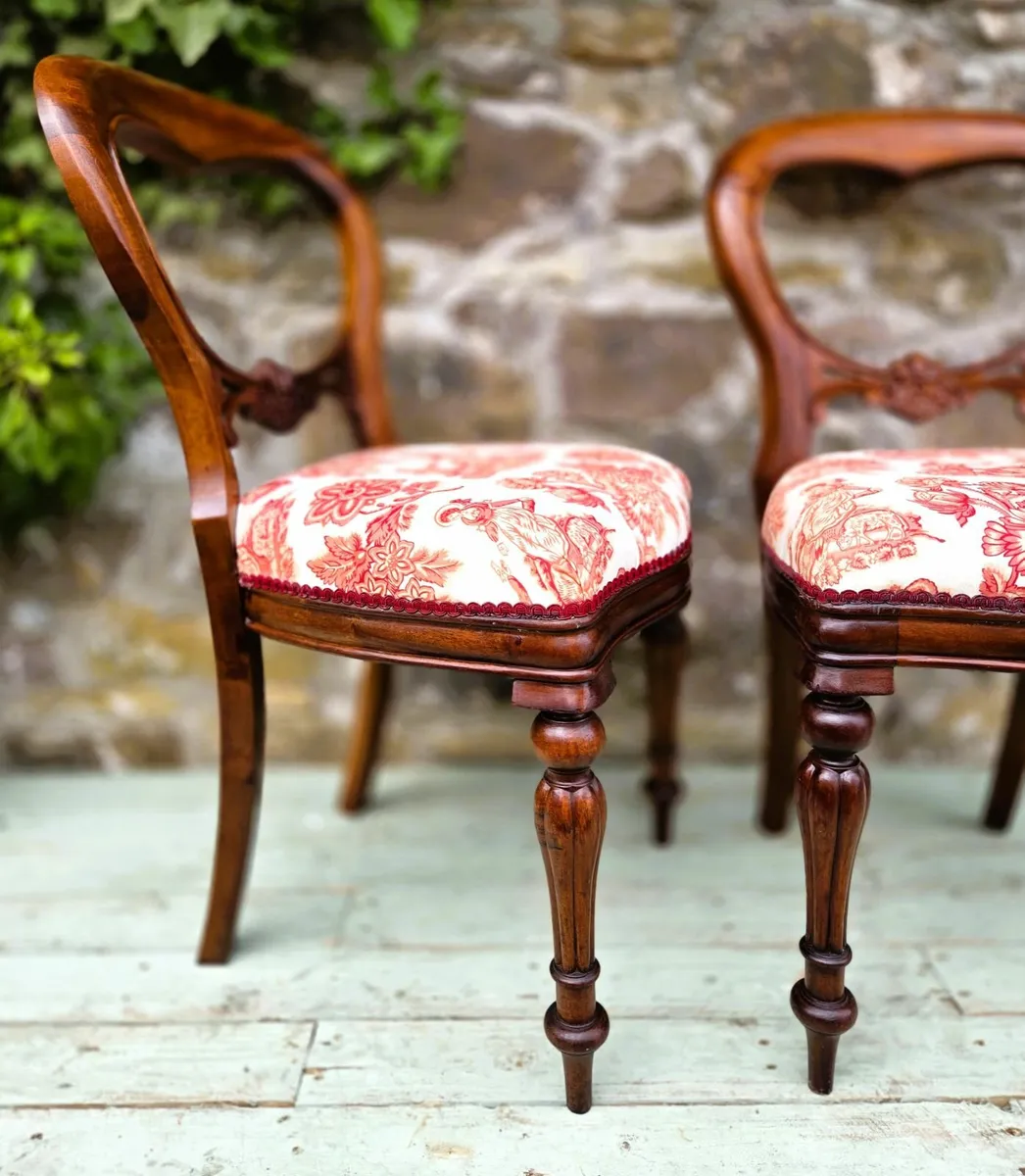 Pair of Balloon Back Chairs - Image 2