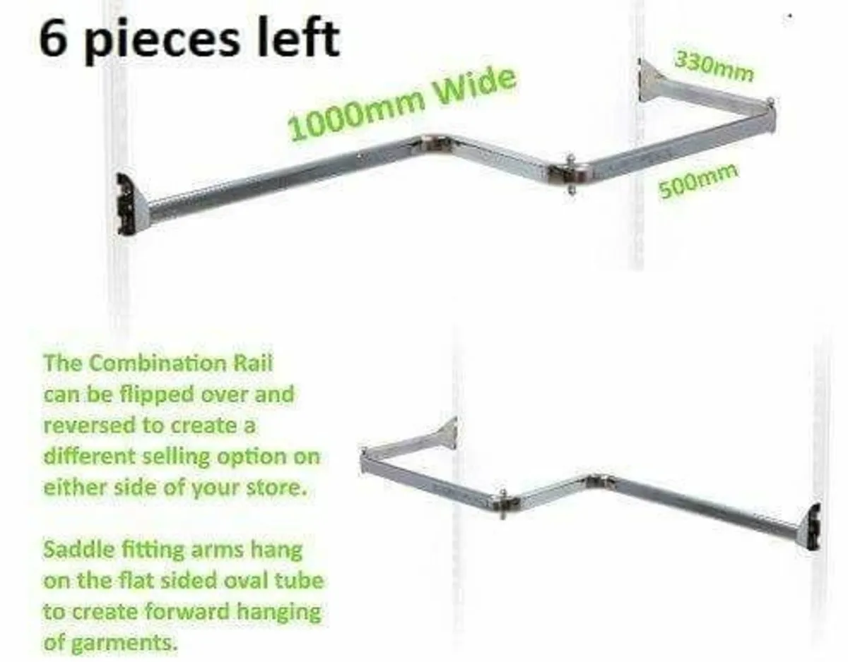 Chrome combination rails like new .