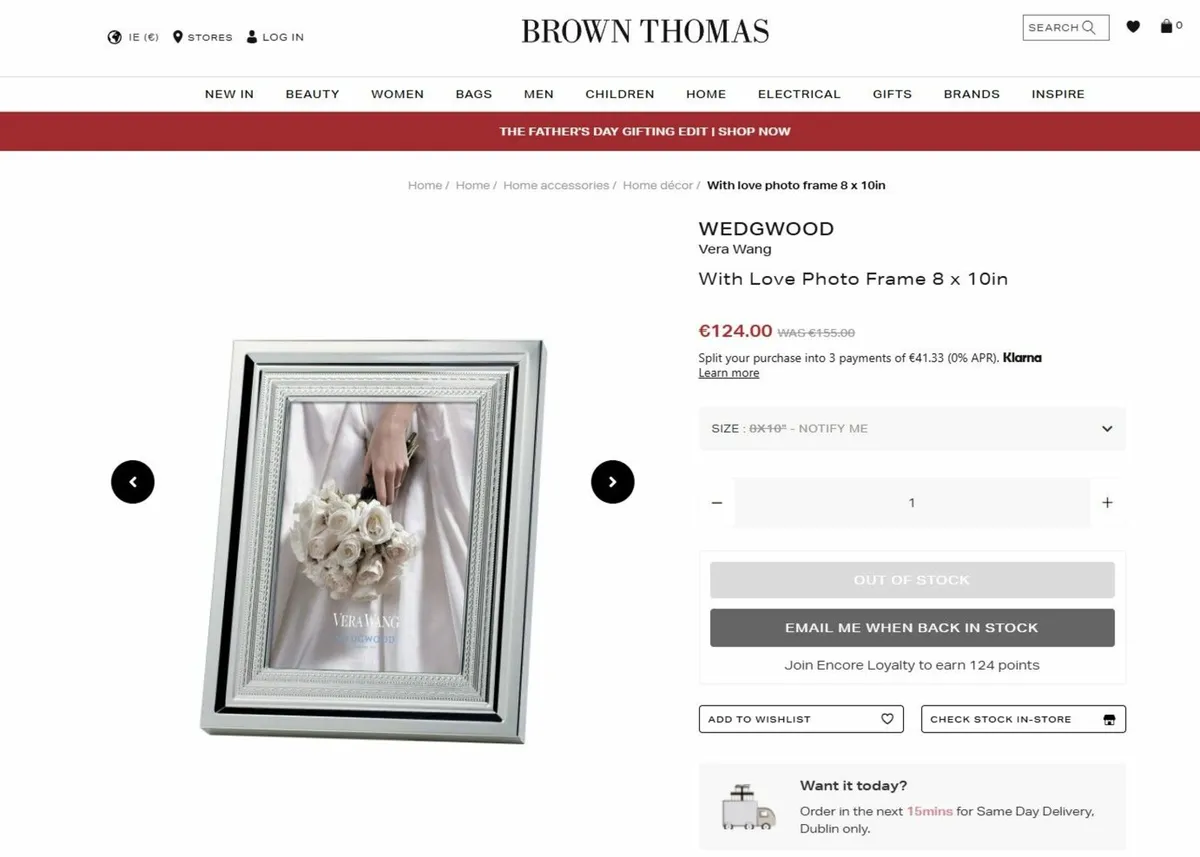 WEDGWOOD Vera Wang With Love Nouveau Silver Frame - Image 3