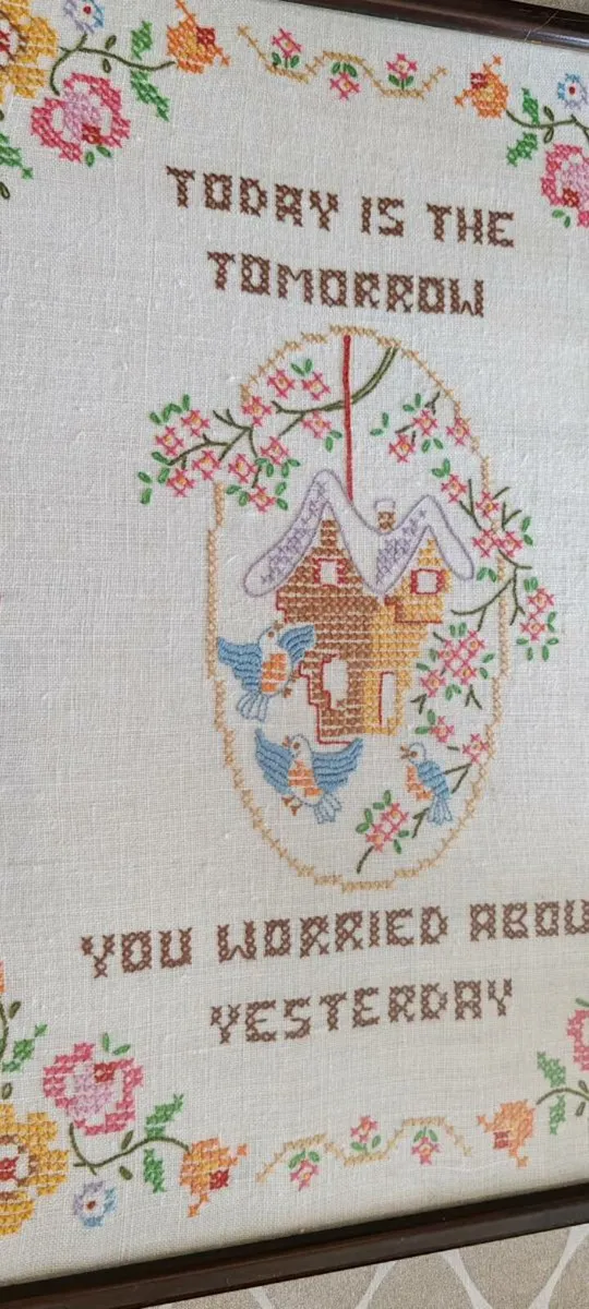 Vintage Cross Stitch and embroidery Sampler - Image 1