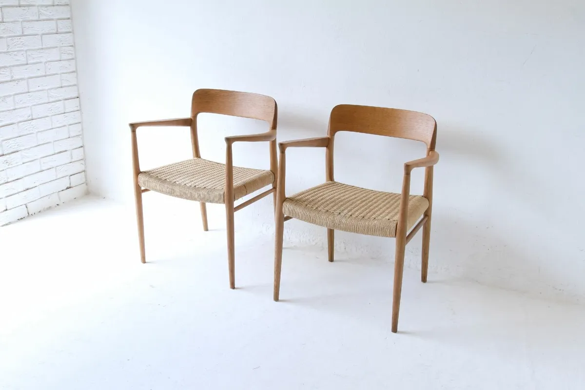 Niels Moller Danish armchairs - Image 2