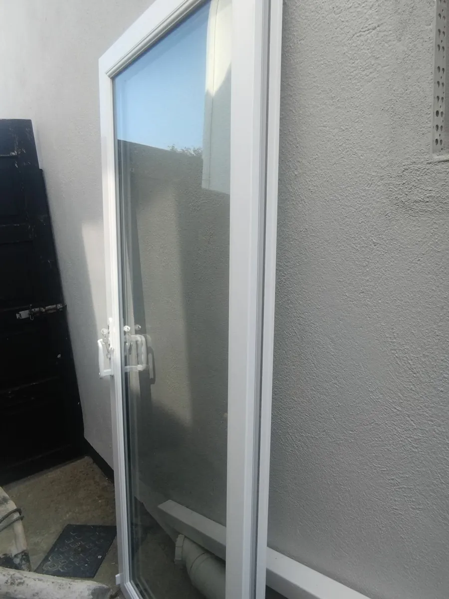White ovc double glazed sliding door. - Image 1