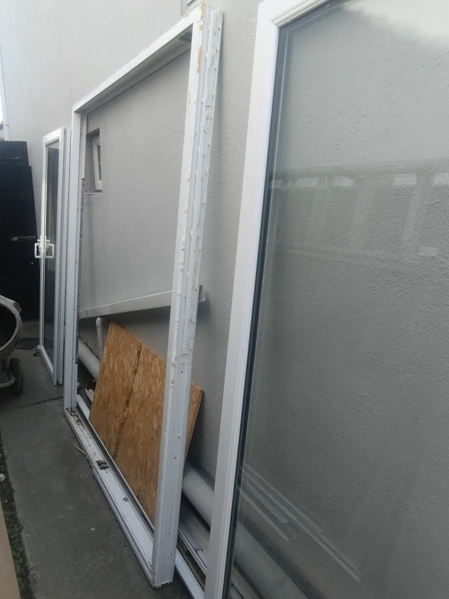 White ovc double glazed sliding door. - Image 2