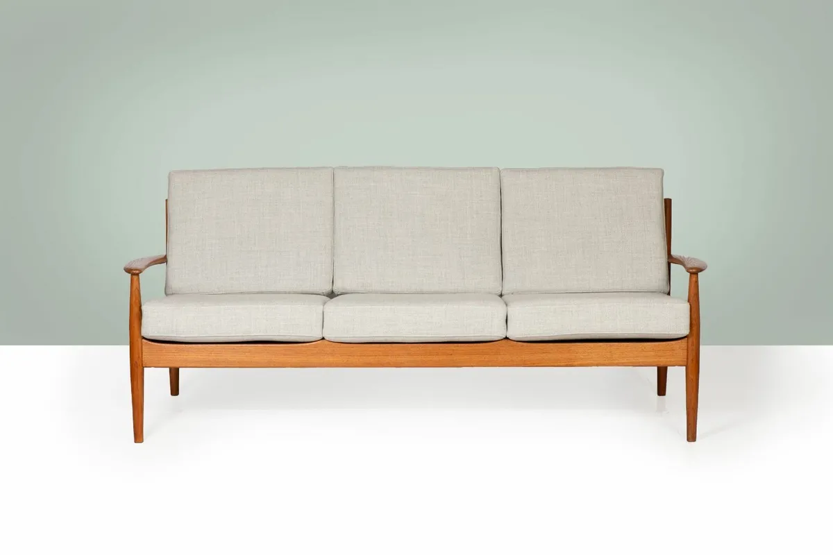 Grete Jalk 3 seater Danish sofa - Image 1