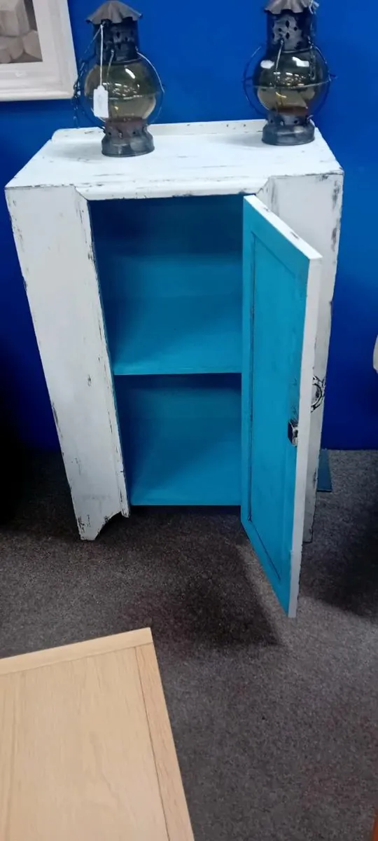 Edwardian Era Distressed Look Cupboard - Image 2
