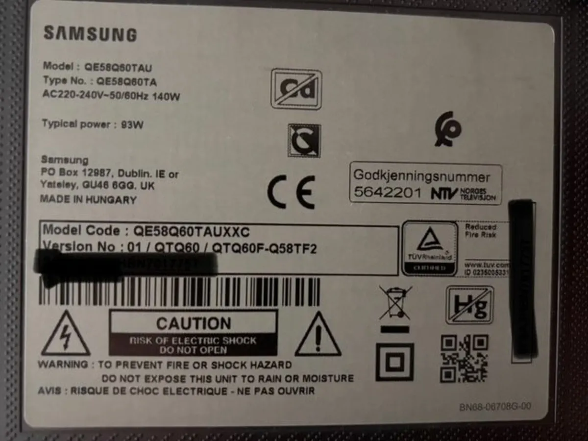 SMART TV SAMSUNG 4K QLED / 58" - Image 2