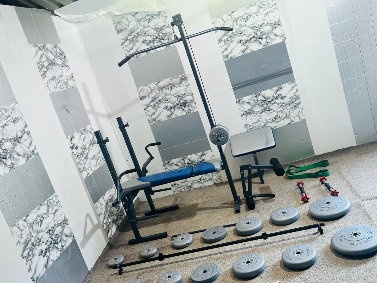 (YORK BENCH ALL IN ONE) WEIGHTS BARBELL DUMBBELLS - Image 3