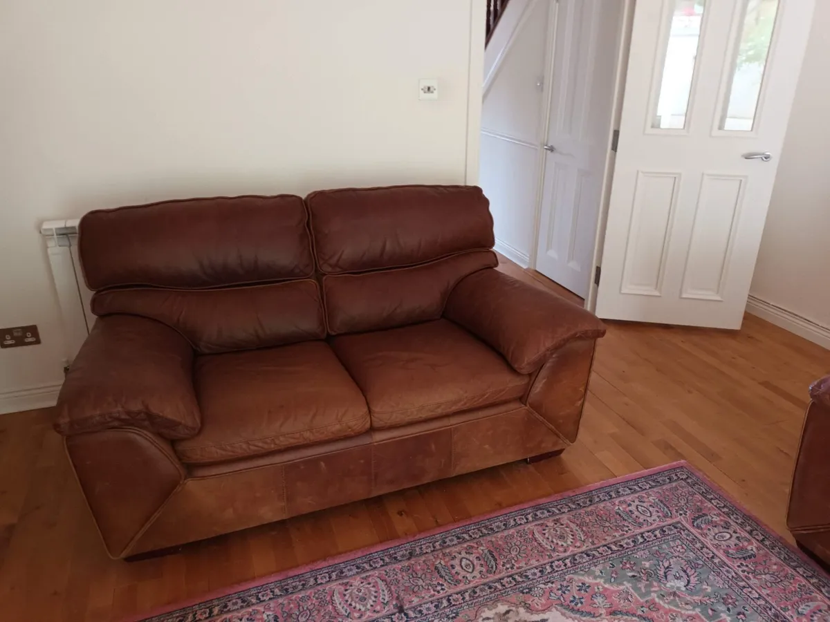 Leather sofas - Image 1