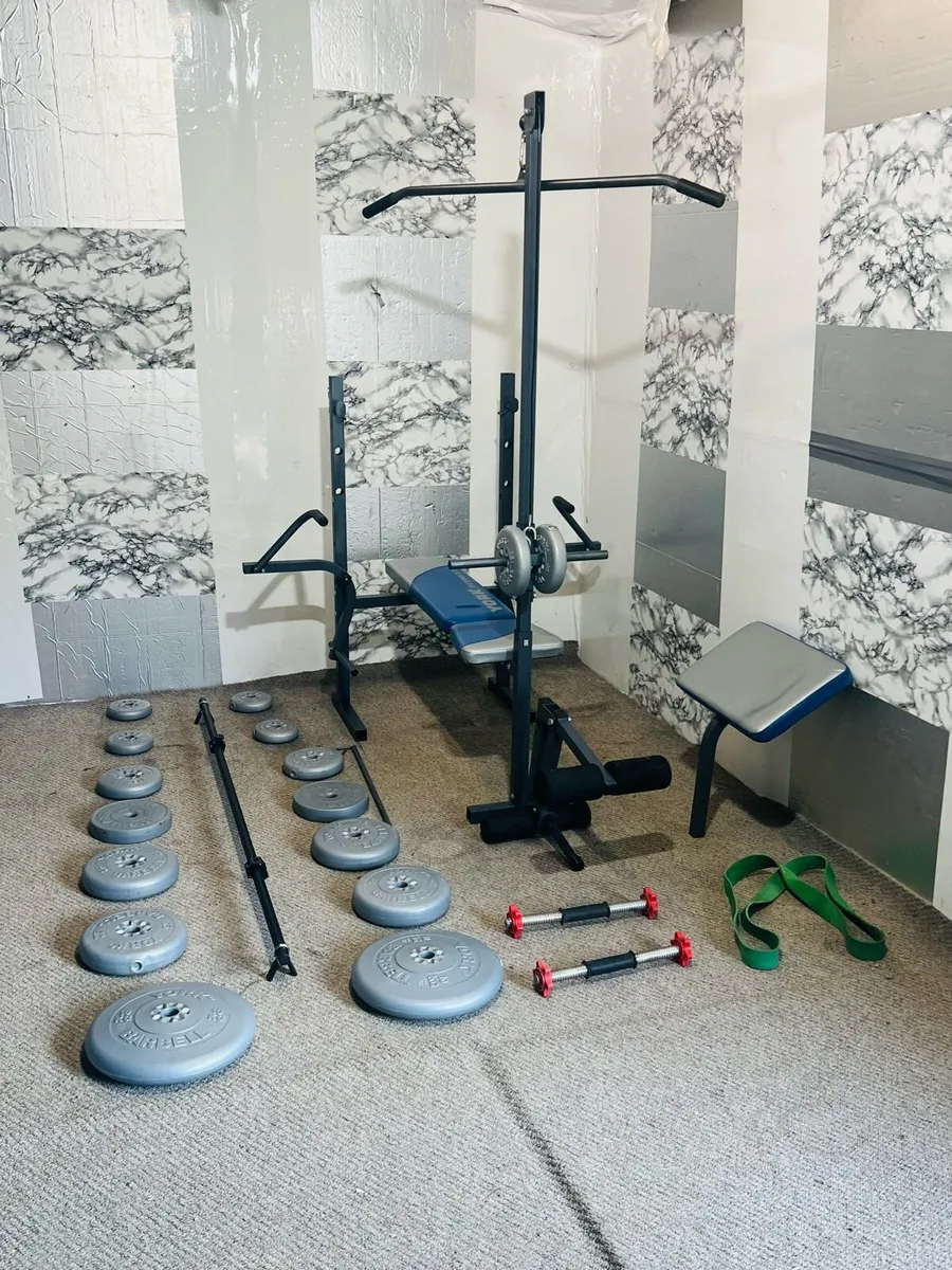 (YORK BENCH ALL IN ONE) WEIGHTS BARBELL DUMBBELLS - Image 2