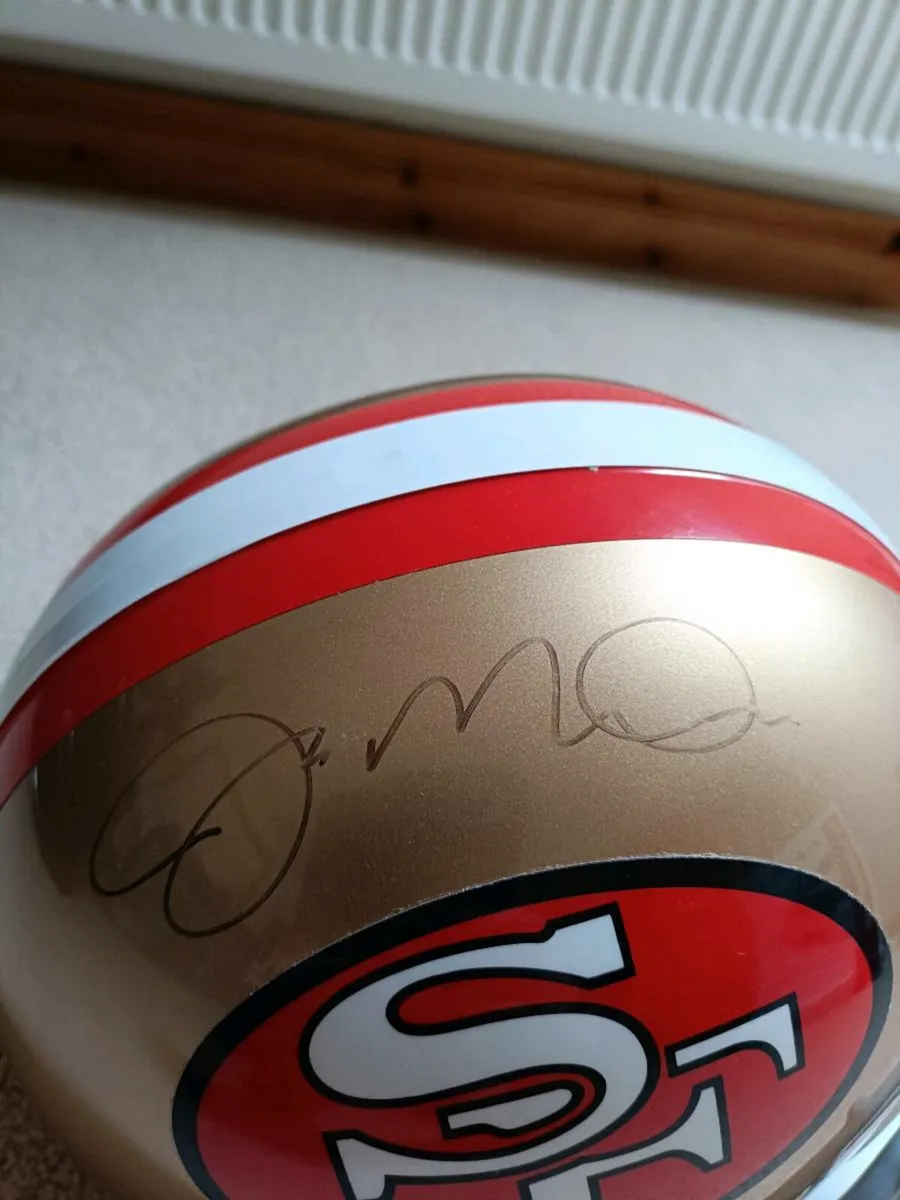 Signed Joe Montana 49's helmet - Image 2