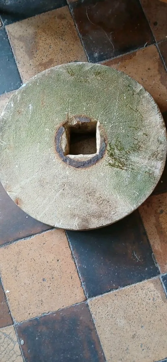 Antique Grinding Stone - Image 1