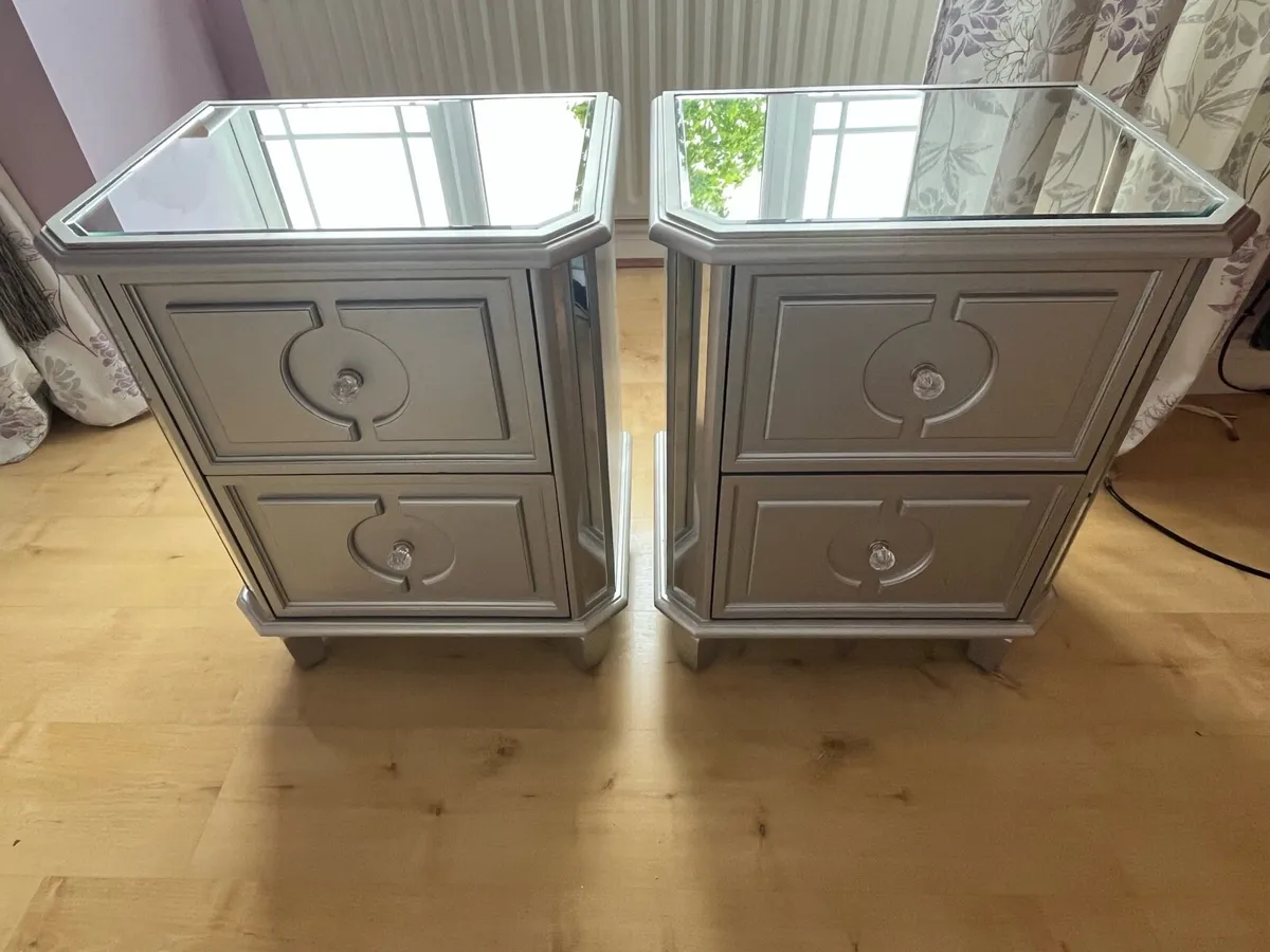 Mirror Bedside Lockers