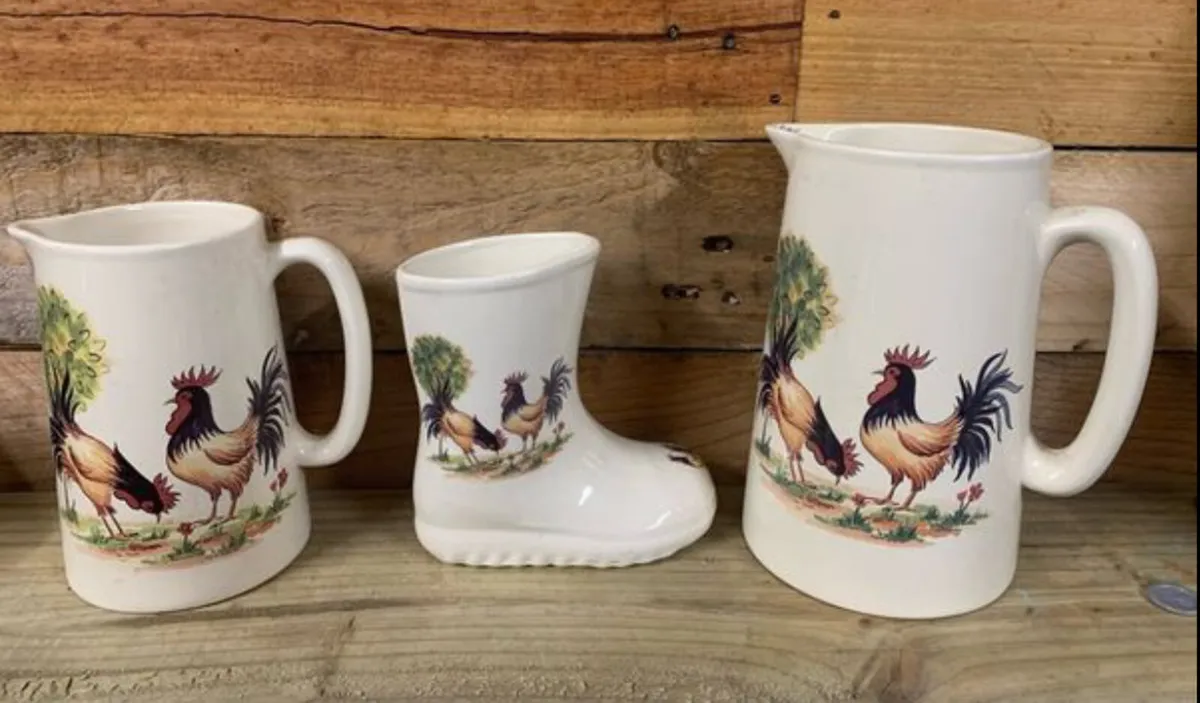 Vintage Shannonbridge Pottery Set of 3 - Image 1