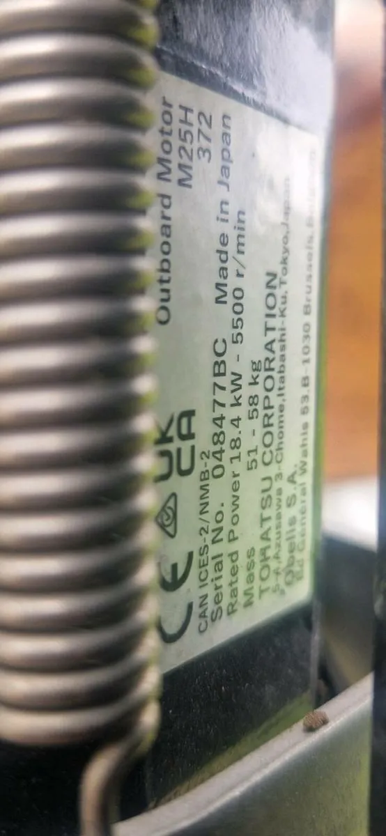 Tohatsu 25hp 2 stroke outboard engine - Image 3