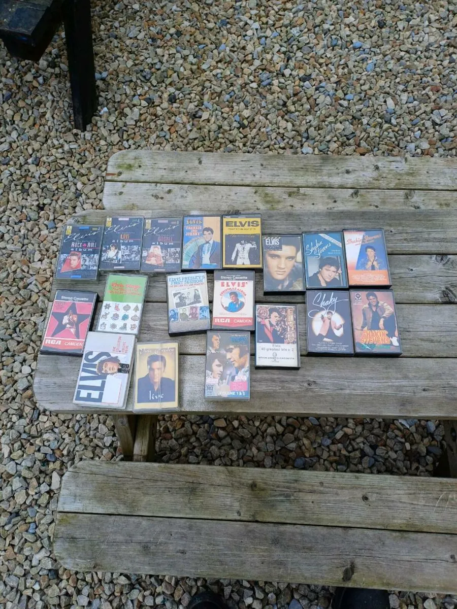 Collection of Elvis and Shaken Stevens Cassettes - Image 2